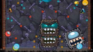 RED BALL 4 : (YELLOW +BLUE + GREEN BALL) & AMONG US BALL 'FUSION BATTLE' with BOSS INTO THE CAVE