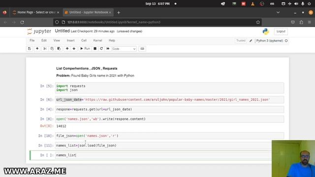Just For Fun Coding, List Comprehensions, JSON, request modules in Python смотреть онлайн