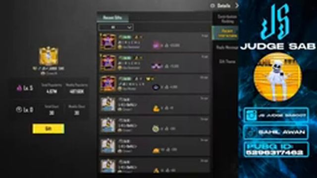 UNLIMITED ROYAL PASS GIVEAWAY By JS JUDGE SAB PUBG MOBILE Live Stream смотреть онлайн