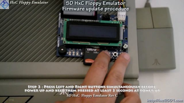 SD HxC Floppy Emulator Firmware Update Procedure (Video User Manual) смотреть онлайн