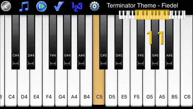 Terminator Theme - Fiedel - How to Play Piano Melody смотреть онлайн