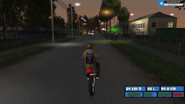 CRMP Amazing RolePlay #4 Покатушки по городу Honda CR125 |Activ Play смотреть онлайн