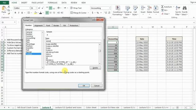 Lecture-6.1 Custom Formatting in Excel|Professional Keys смотреть онлайн