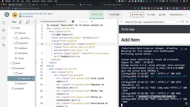 Building a To-Do App with Django and Bootstrap | Beginner Web Development Tutorial смотреть онлайн
