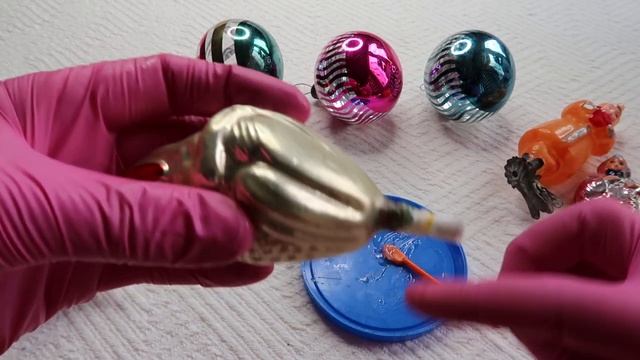 ?Реставрируем трубочки елочных игрушек / ?eлочные игрушки СССР / винтажные смотреть онлайн