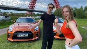 GT-R 750 сил в 18 лет! Дикие шашки по городу!.mp4