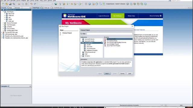 05 Introducción a NetBeans 12 IDE (Creación de Proyecto Java Application Ant) | Fundamentos de Jav смотреть онлайн