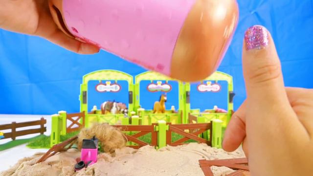 LOL Surprise Dolls Horse Race Competition with Obstacles and Unboxings! смотреть онлайн