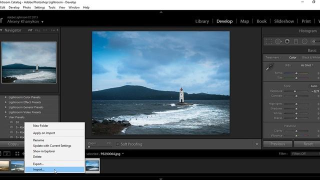 Научись работать с пресетами в Lightroom Classic за 7 минут