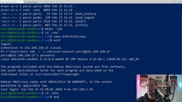 Debian 10 - How to set up ssh keys authenticate on Debian 10 with authorized_keys