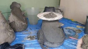 ФИГУРЫ для САДА из ЦЕМЕНТА ПРОСТО. Арт бетон для начинающих / Поделки для сада и дачи/ Декор клумбы