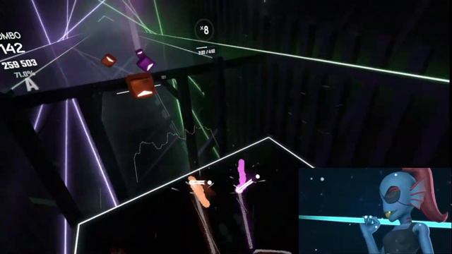 The fall in beatsaber | Sans and Papyrus Song by JT Music Custom map смотреть онлайн