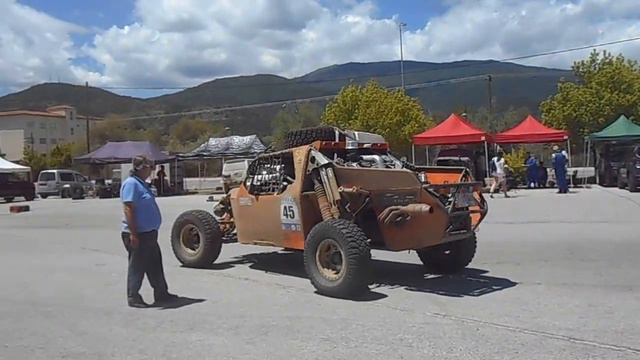 Rally offroad Greece 2016 Power sound of corvet machine смотреть онлайн