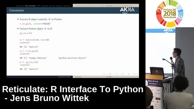 PyCon.DE 2018: Reticulate: R Interface To Python - Jens Bruno Wittek смотреть онлайн