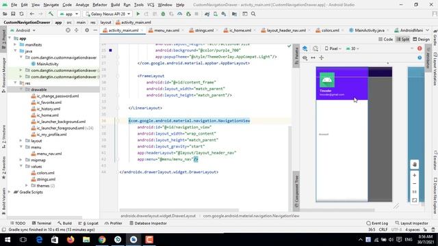 Tự custom Navigation Drawer + Toolbar + Fragment từ A-Z trong Android - [Project Template - #2] смотреть онлайн