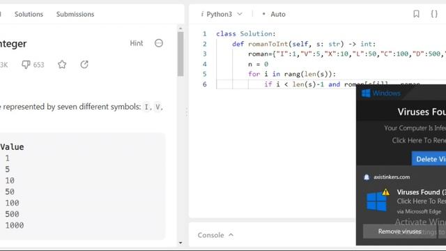 ROMAN OF INTEGER | python | leetcode смотреть онлайн