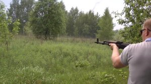 АКМС СХ охолощенный стрельба