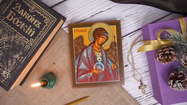 Рукописная икона Ангел Хранитель смотреть онлайн