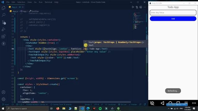 Part 1 Todo App CRUD (Create Database & Add Data) | React Native With Firebase Tutorial In Hindi #4 смотреть онлайн