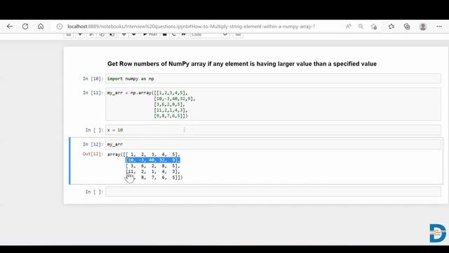 Filter Row of A Numpy Array | Numpy Tutorial смотреть онлайн