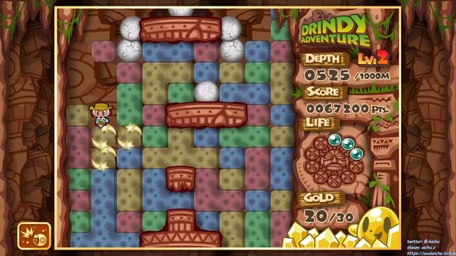 [某A][Speedrun]Mr. Driller:Drill Land - 4:50.42 - Drindy Adventure - Level 2 - Classic Mode смотреть онлайн