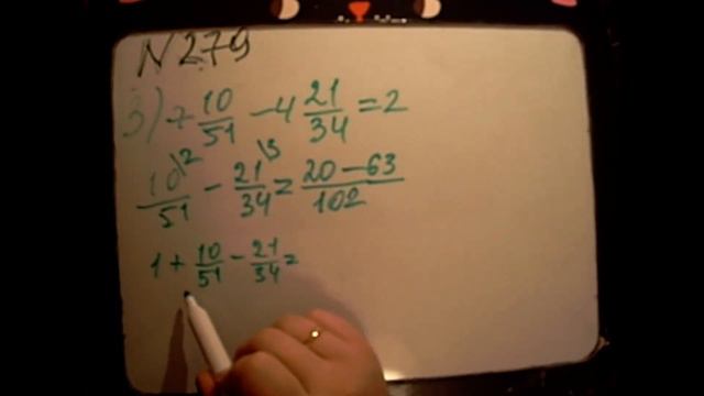 Упр 279 3 Сложение и вычитание дробей с разными знаменателями Обучение детей решать, школьная смотреть онлайн