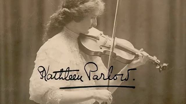 Violinist Kathleen Parlow ~ Serenade From Les Millions D'Arlequin (1916)