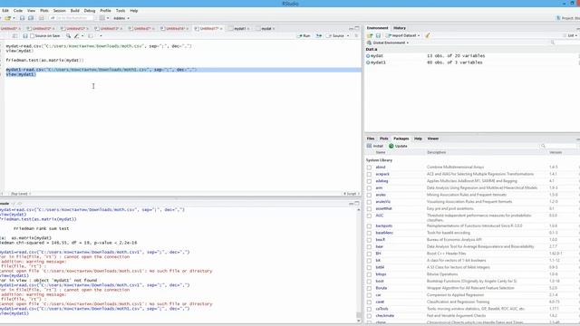 Non-parametric two-way ANOVA in R (Friedman test) Непараметрический многофакторный ANOVA смотреть онлайн