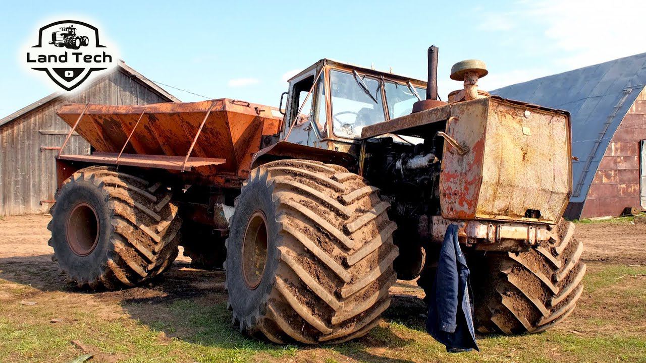 Редкая Советская машина ЭСВМ-7 с разбрасывателем удобрений АМП-5 в рабочем состоянии! Обзор 2022! смотреть онлайн