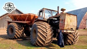 Редкая Советская машина ЭСВМ-7 с разбрасывателем удобрений АМП-5 в рабочем состоянии! Обзор 2022!
