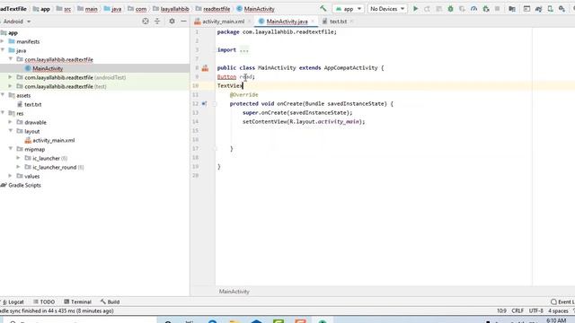 read file from assets in android studio #JAVA فتح ملف نصي من داخل التطبيق смотреть онлайн