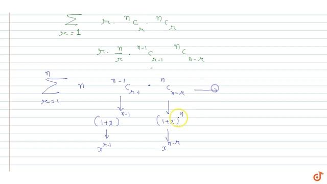 Use a combinatorial argument to prove that `(C(n,1))^2+2(C(n,2))^2+3(C(n,3))^2+...........+n(C... смотреть онлайн