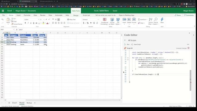 Excel Office Scripts: Move Rows Across Tables and Manage Filters смотреть онлайн