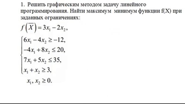Решение графическим методом (устр.) смотреть онлайн