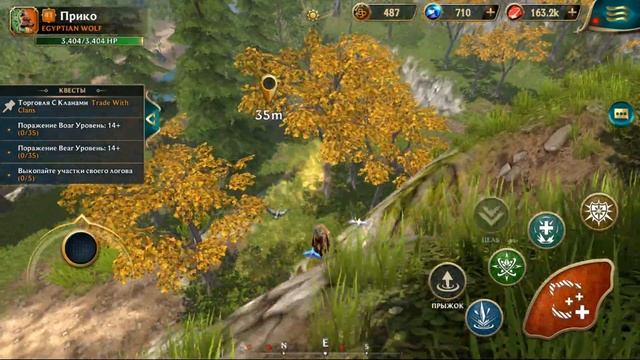 Играем на волке, выполняем задания и охотимся на кабанов в Wolf Tales смотреть онлайн