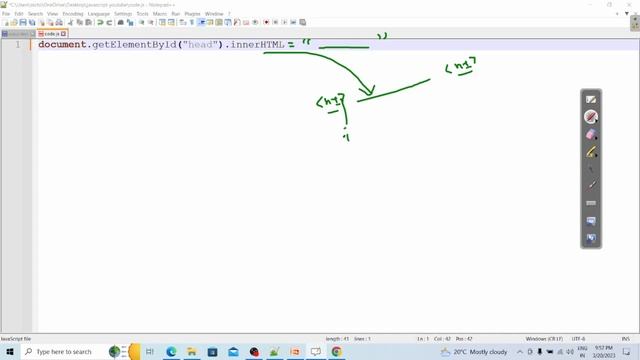 Use of getElementById in JavaScript смотреть онлайн