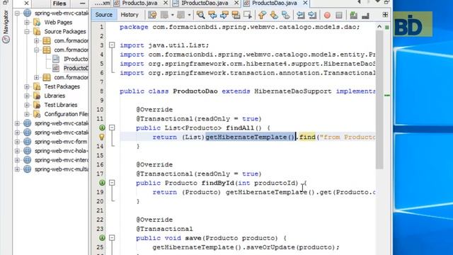 Curso Java EE y Frameworks - Módulo 7: Catalogo Spring MVC con Hibernate CRUD смотреть онлайн