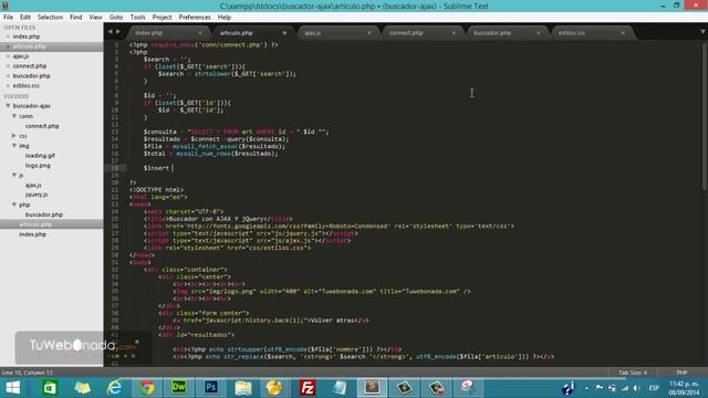 Cap. 9 - Como hacer un buscador AJAX con jQuery, PHP, MySQL, CSS y HTML смотреть онлайн