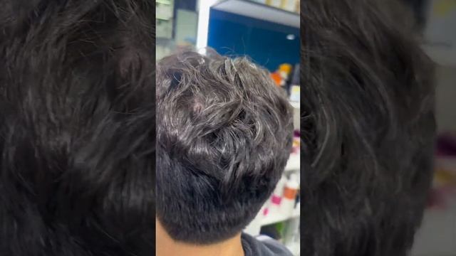Мужская стрижка ? с лёгкой биозавивкой ??? Смотри до конца men hair perm short #shots смотреть онлайн