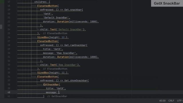 GetX SnackBar in Flutter | GetXSnackBar | Flutter Coding смотреть онлайн