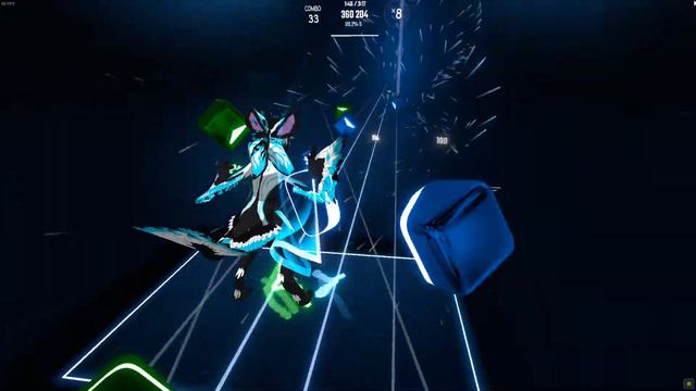 Beat saber - Glide (Rocket leauge x Monster cat) - 360 degrees, full- body tracking смотреть онлайн