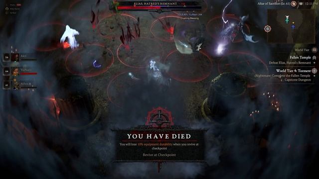 Diablo IV - Fallen Temple - Elias Hatreds Remnant - Barbarian lvl 61 смотреть онлайн