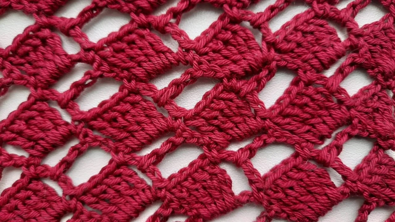 Узор крючком 11.  Сrochet Pattern.