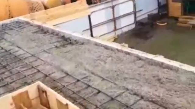 Заливка межэтажного монолитного перекрытия смотреть онлайн