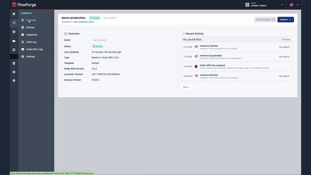 Node-RED High Availability - FlowForge Preview Feature Demonstration смотреть онлайн