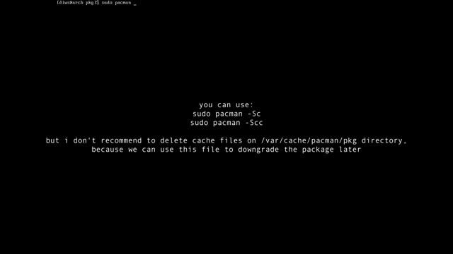 How to delete cache files on Arch linux смотреть онлайн