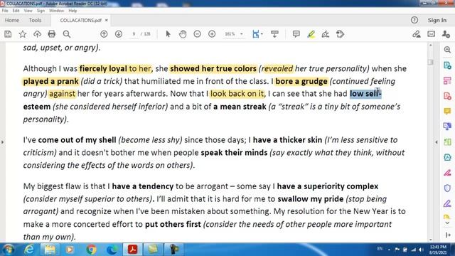 Collocations- Lesson 4 - Character & Behavior (https://cloud.mail.ru/public/sH12/S24Ua3fJc) смотреть онлайн