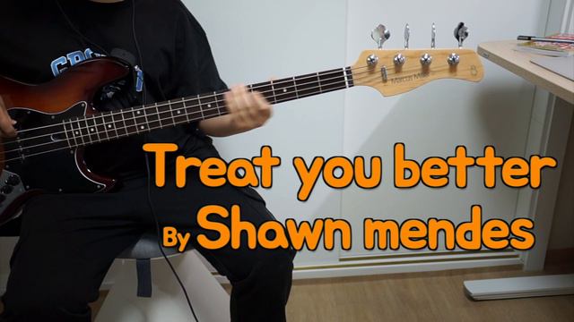Shawn Medes-Treat you better Bass cover смотреть онлайн