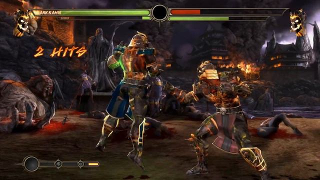 Mortal Kombat Komplete Edition - Amber Goro & Dark Kahn Tag Ladder 4K Gameplay Playthrough смотреть онлайн