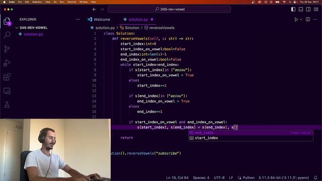 ?Solving All LeetCode Problems with PYTHON ? - 345. Reverse Vowels of a String смотреть онлайн